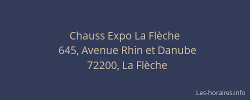Chauss Expo La Flèche