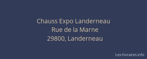 Chauss Expo Landerneau