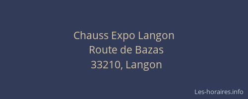 Chauss Expo Langon