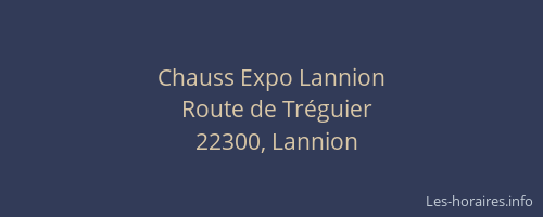 Chauss Expo Lannion