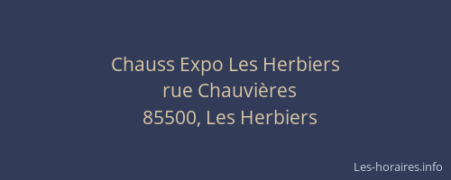 Chauss Expo Les Herbiers