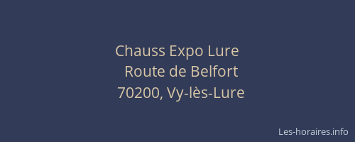 Chauss Expo Lure