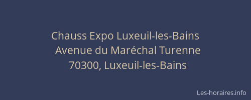 Chauss Expo Luxeuil-les-Bains