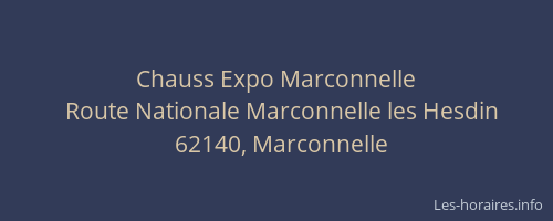 Chauss Expo Marconnelle