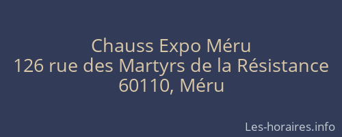 Chauss Expo Méru