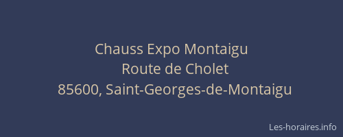 Chauss Expo Montaigu