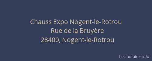 Chauss Expo Nogent-le-Rotrou