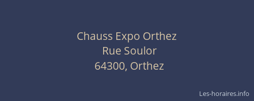 Chauss Expo Orthez