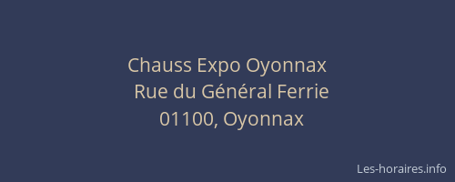 Chauss Expo Oyonnax
