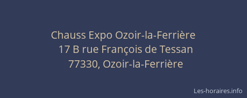 Chauss Expo Ozoir-la-Ferrière