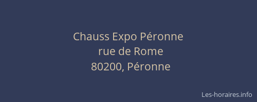 Chauss Expo Péronne