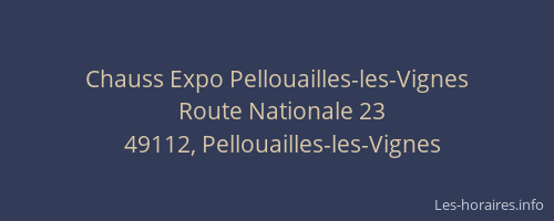 Chauss Expo Pellouailles-les-Vignes