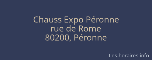 Chauss Expo Péronne