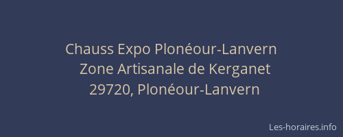 Chauss Expo Plonéour-Lanvern