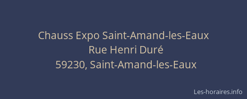 Chauss Expo Saint-Amand-les-Eaux