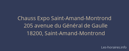 Chauss Expo Saint-Amand-Montrond