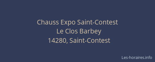 Chauss Expo Saint-Contest