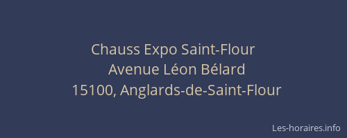 Chauss Expo Saint-Flour