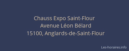Chauss Expo Saint-Flour