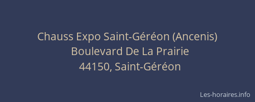 Chauss Expo Saint-Géréon (Ancenis)