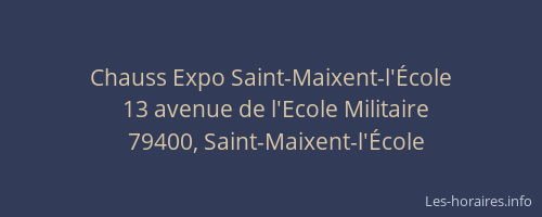 Chauss Expo Saint-Maixent-l'&Eacute;cole