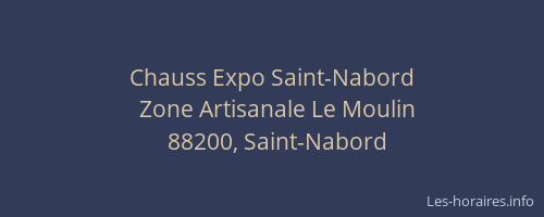 Chauss Expo Saint-Nabord