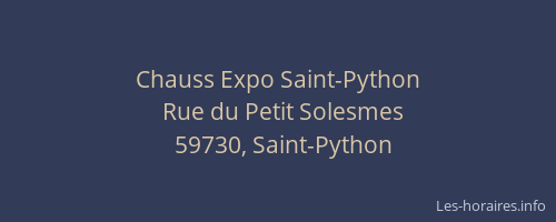 Chauss Expo Saint-Python
