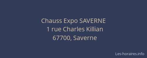 Chauss Expo SAVERNE
