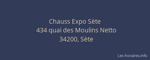 Chauss Expo Sète