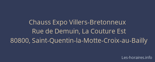Chauss Expo Villers-Bretonneux