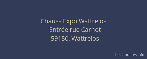 Chauss Expo Wattrelos