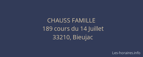 CHAUSS FAMILLE
