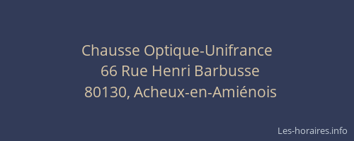 Chausse Optique-Unifrance