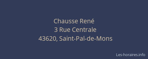 Chausse Ren&eacute;