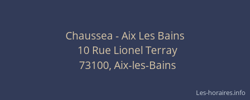 Chaussea - Aix Les Bains