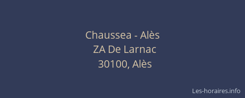 Chaussea - Al&egrave;s