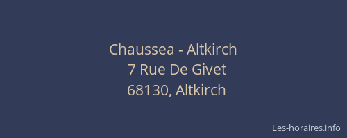 Chaussea - Altkirch