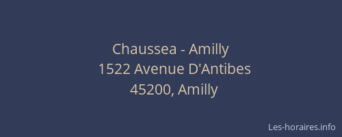 Chaussea - Amilly