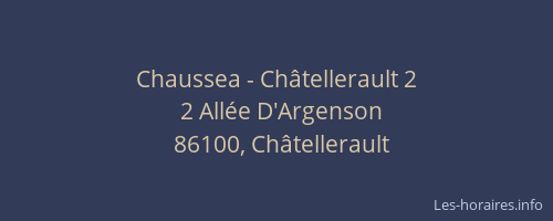 Chaussea - Châtellerault 2