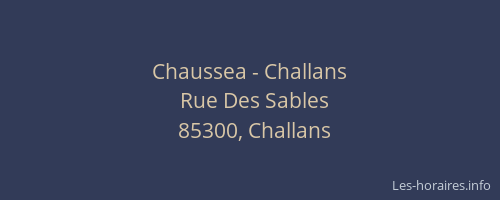 Chaussea - Challans
