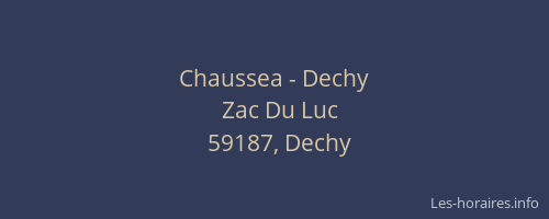 Chaussea - Dechy
