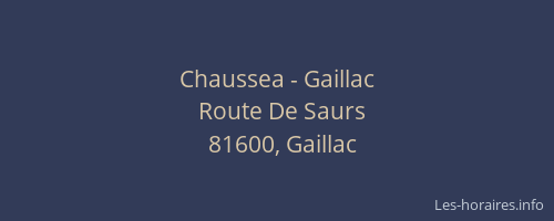 Chaussea - Gaillac