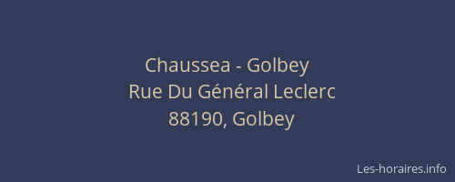 Chaussea - Golbey