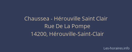 Chaussea - Hérouville Saint Clair