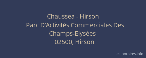 Chaussea - Hirson
