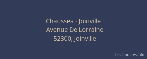 Chaussea - Joinville