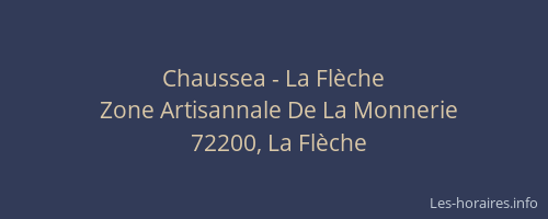 Chaussea - La Flèche