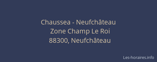 Chaussea - Neufchâteau
