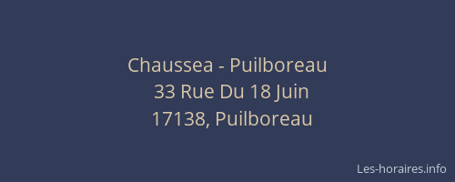 Chaussea - Puilboreau