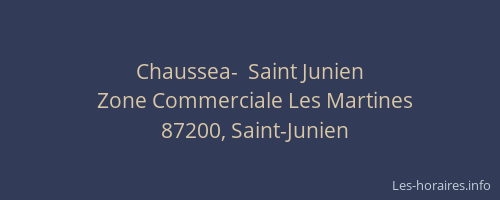 Chaussea-  Saint Junien
